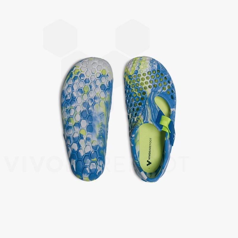 Vivobarefoot Ultra Bloom Preschool Sko Barn Blå Lyse Turkis | NO390MM