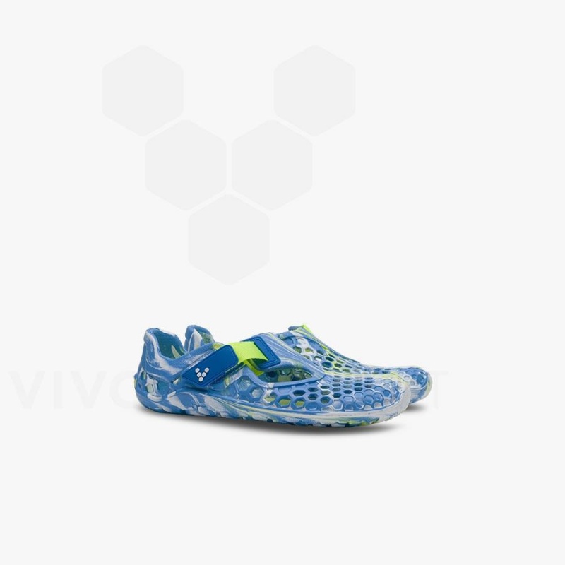 Vivobarefoot Ultra Bloom Preschool Sko Barn Blå Lyse Turkis | NO390MM